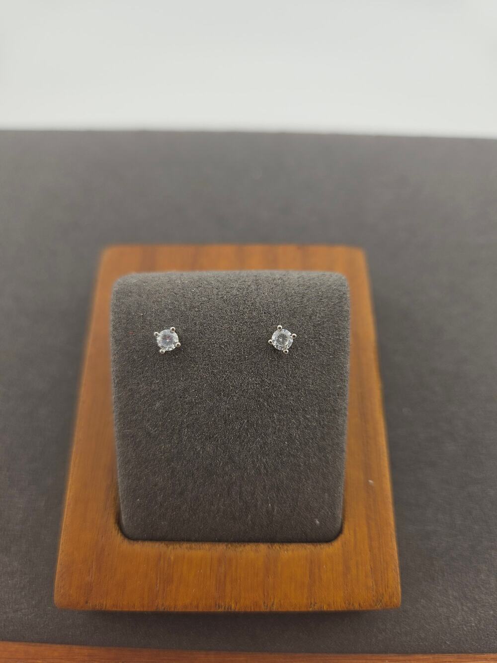 Francesca's Signature Silver CZ Stud Earrings